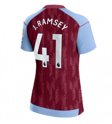 Aston Villa Jacob Ramsey #41 Hemmatröja Kvinnor 2023-24 Kortärmad